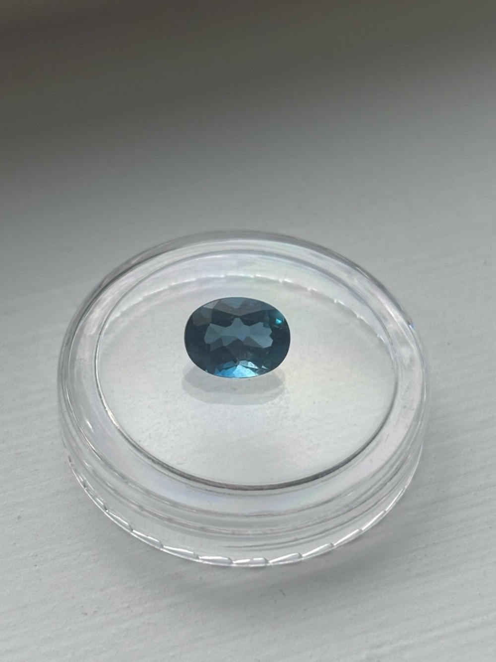 Blue Topaz Gemstone Pair – Oval Faceted Loose Stones Sky/Swiss Blue Not Enhanced - Picture 13 of 15